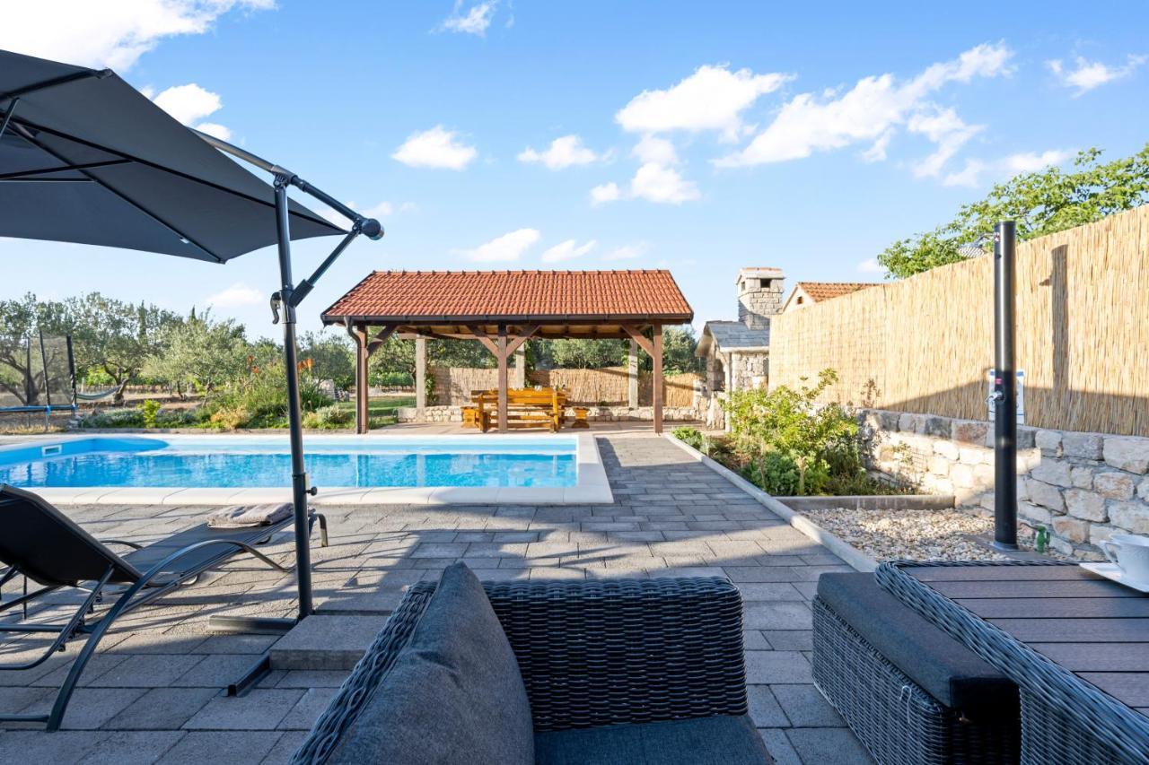 Villa Olive Tree House With Jacuzzi, Wifi And 40M2 Pool à Siritovci Extérieur photo